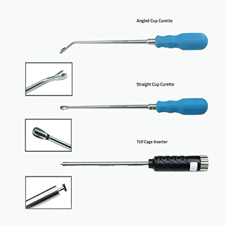 Transforminal Lumbar Interbody Fusion Cage(TLIF) Instruments Set