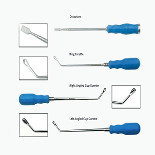 Transforminal Lumbar Interbody Fusion Cage(TLIF) Instruments Set